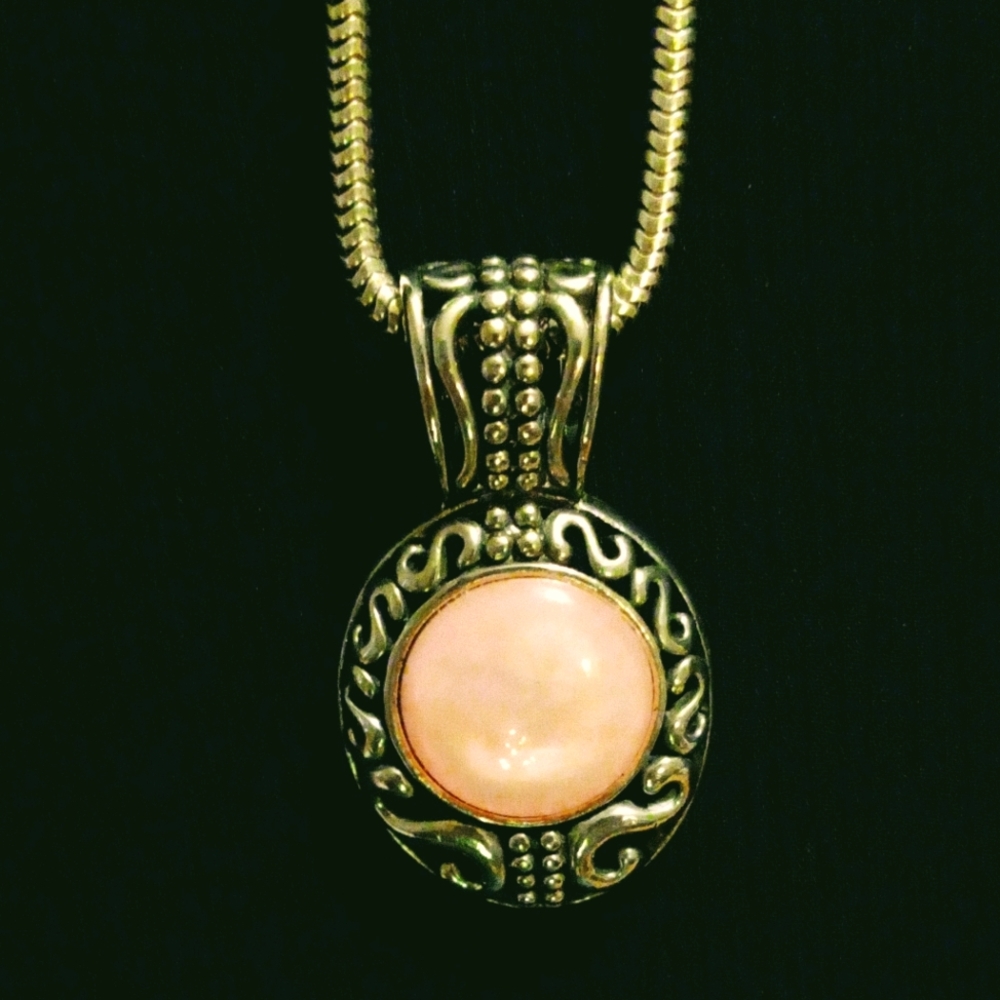 Silver and Pink Pendant Only